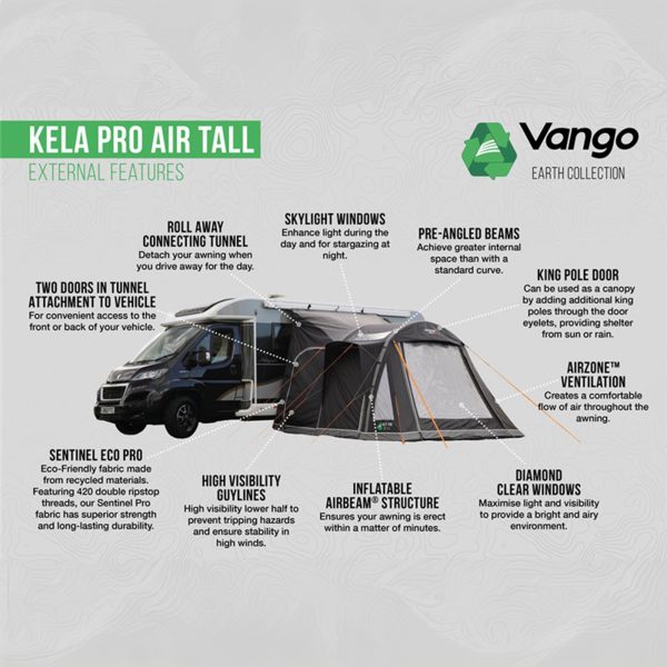 VANGO Kela Pro Air Tall Driveaway Awning