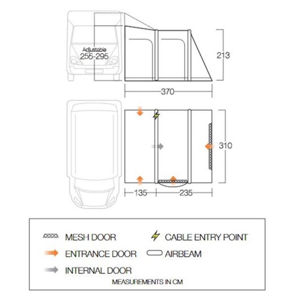 VANGO Kela Pro Air Tall Driveaway Awning