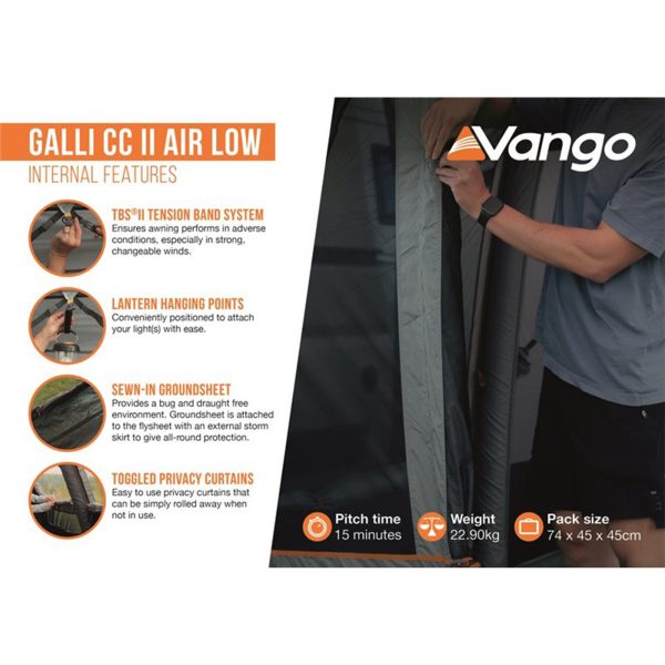 Vango Galli CC II Low Air Driveaway Awning