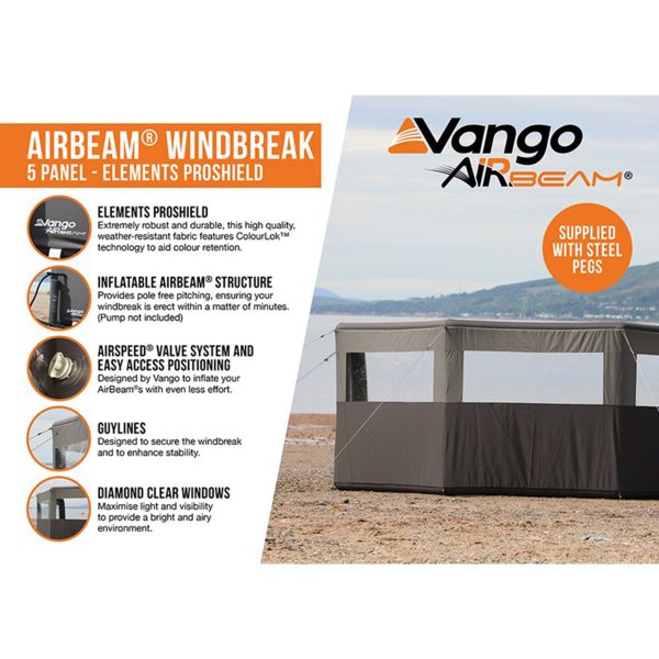 VANGO Airbeam Elements Proshield 5 Panel Windbreak