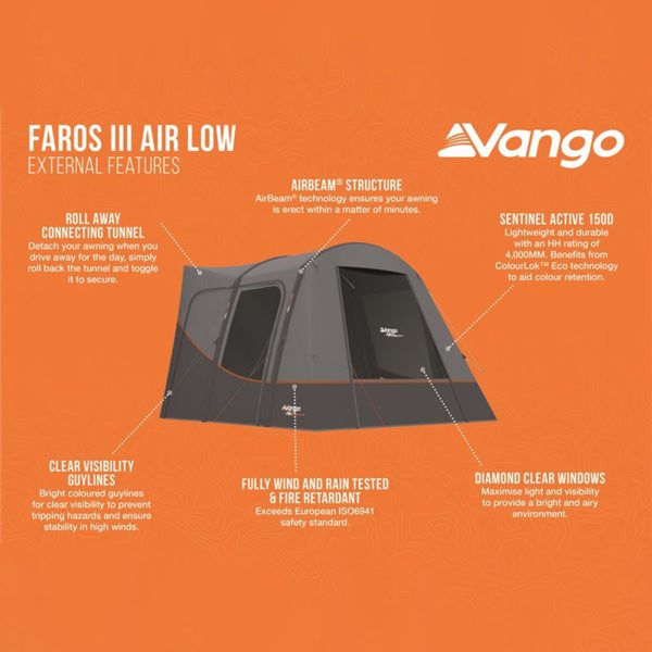 VANGO Faros III Low Air Driveaway Awning