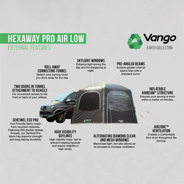 VANGO Hexaway Pro Low Air Driveaway Touring Awning