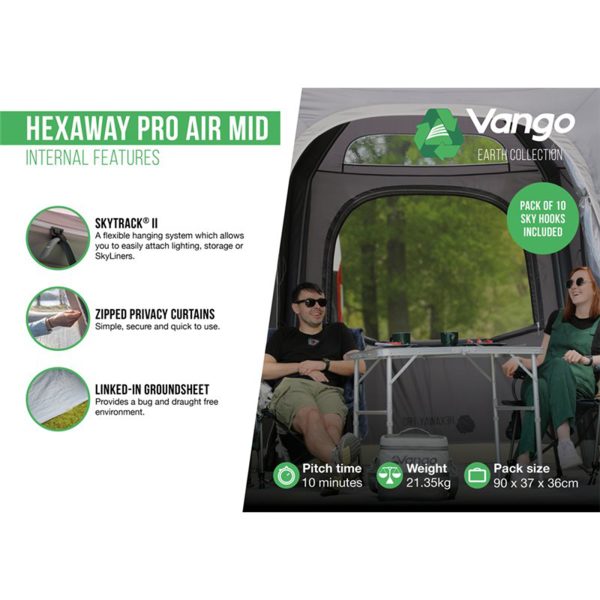 VANGO Hexaway Pro Mid Air Driveaway Touring Awning