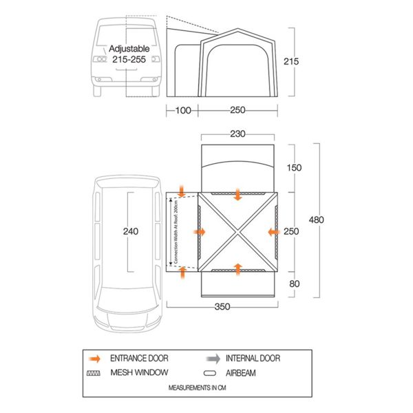 VANGO Versos Mid Air Driveaway Awning