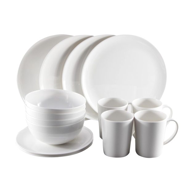 Camptech 1015 Victoria Melamine 16 Piece Dinner Set