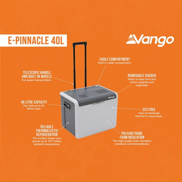 Vango E-Pinnacle 40L Electric Cooler