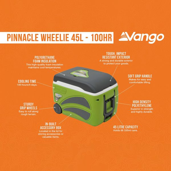 Vango Pinnacle Wheelie 45L 100HR Cooler