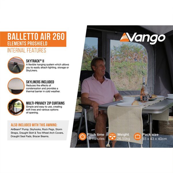 Vango Balletto Air 260 Elements ProShield Awning