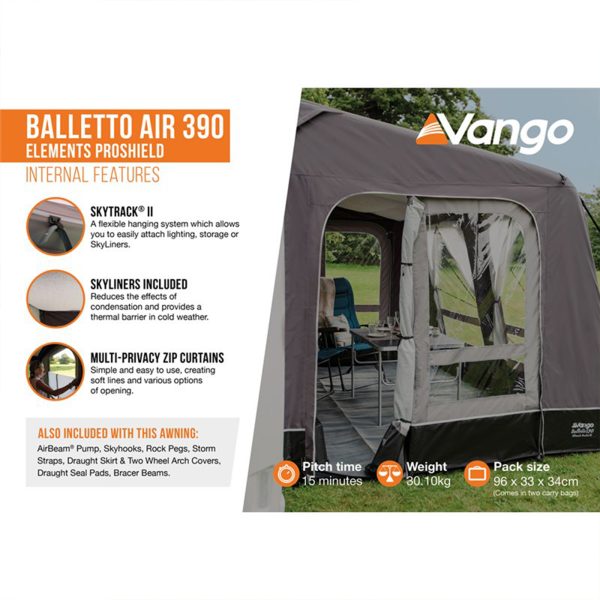 Vango Balletto Air 390 Elements ProShield Awning