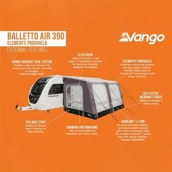 Vango Balletto Air 390 Elements ProShield Awning