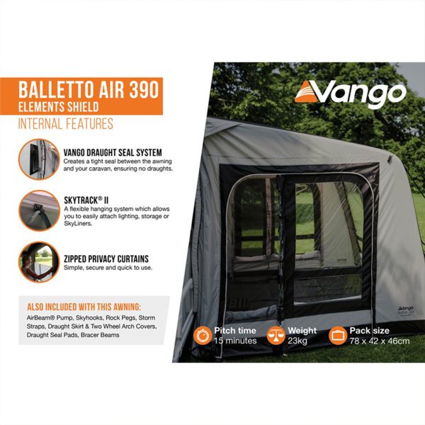 Vango Balletto Air 390 Elements Shield Touring Awning