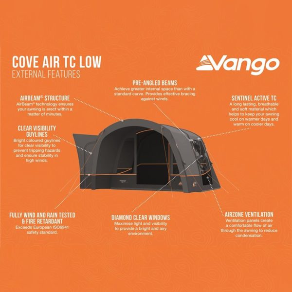 Vango Cove Air TC Low Touring Driveaway Awning