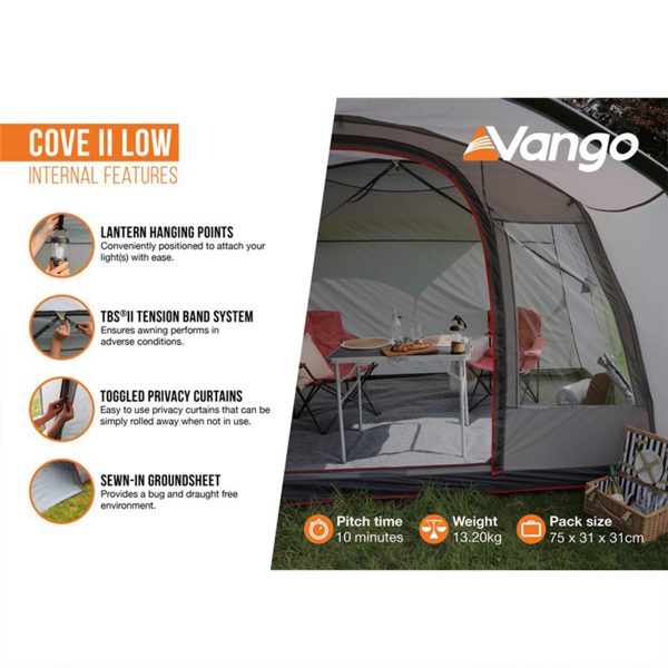 Vango Cove II Low Poled Touring Driveaway Awning