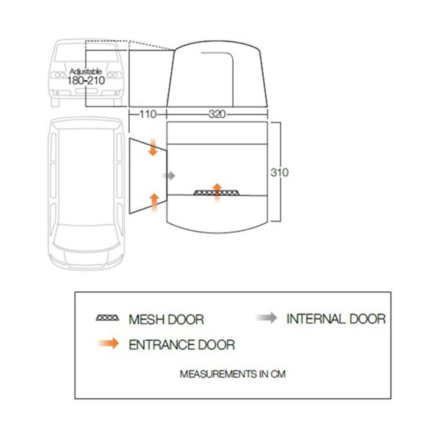 Vango Cove II Low Poled Touring Driveaway Awning