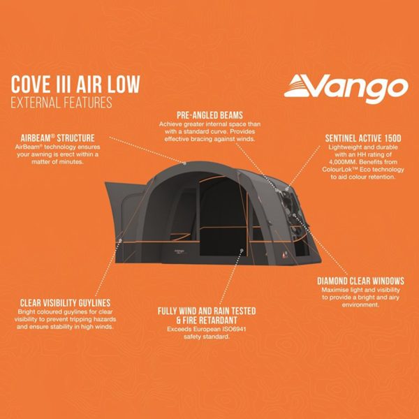 Vango Cove III Air Low Touring Driveaway Awning