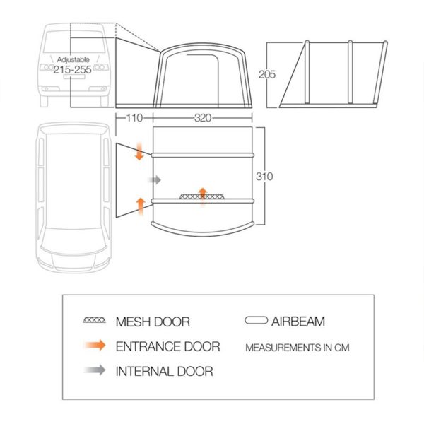 Vango Cove III Air Mid Touring Driveaway Awning