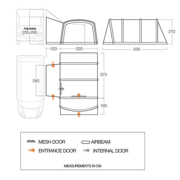 Vango Galli CC II Air Tall Touring Driveaway Awning