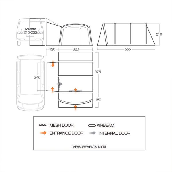 Vango Galli CC II Air Mid Touring Driveaway Awning