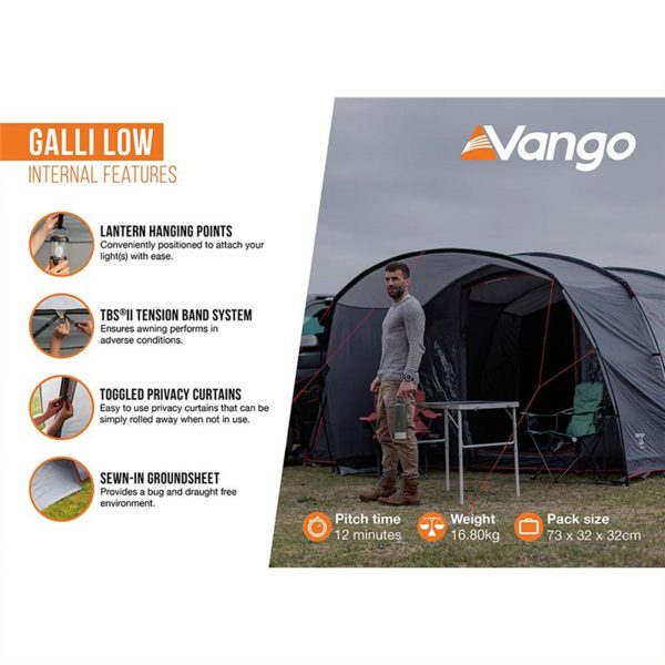 Vango Galli Low Poled Touring Driveaway Awning