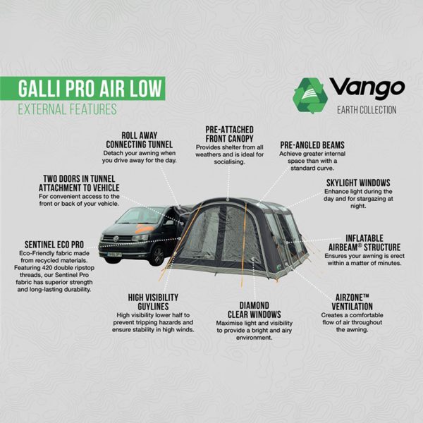 Vango Galli Pro Air Low Driveaway Awning