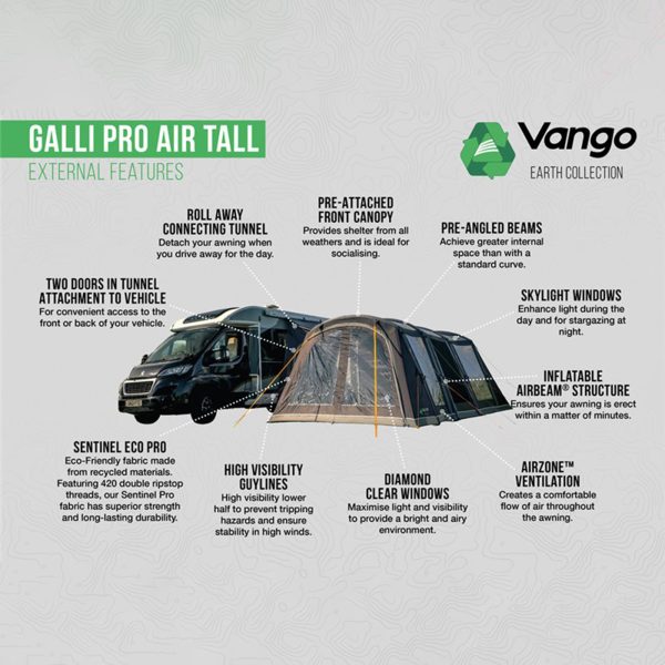 Vango Galli Pro Air Tall Driveaway Awning