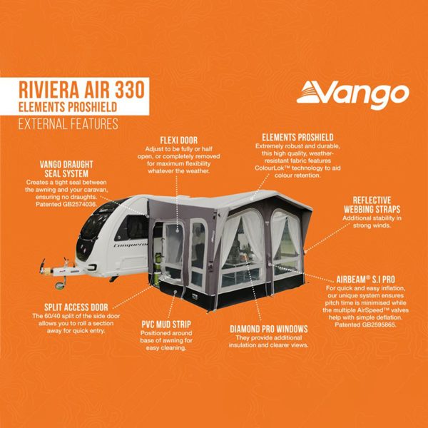 Vango Riviera Air 330 Elements ProShield Touring Awning