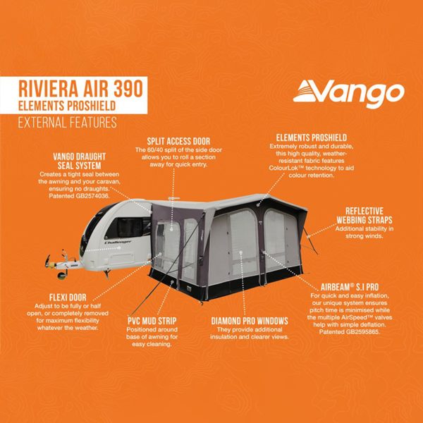 Vango Riviera Air 390 Elements ProShield Touring Awning