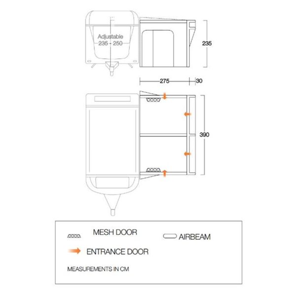 Vango Riviera Air 390 Elements TC Touring Awning