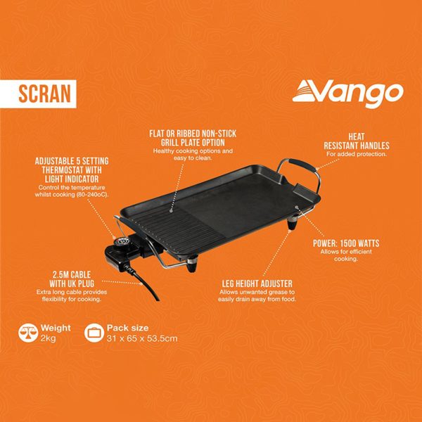 Vango Scran Electric Cooking Plate