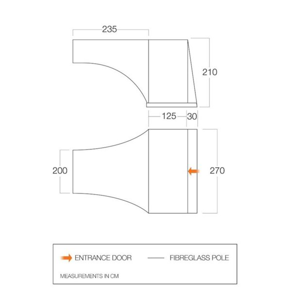 Vango Sentinel 70D Pole Side Awning