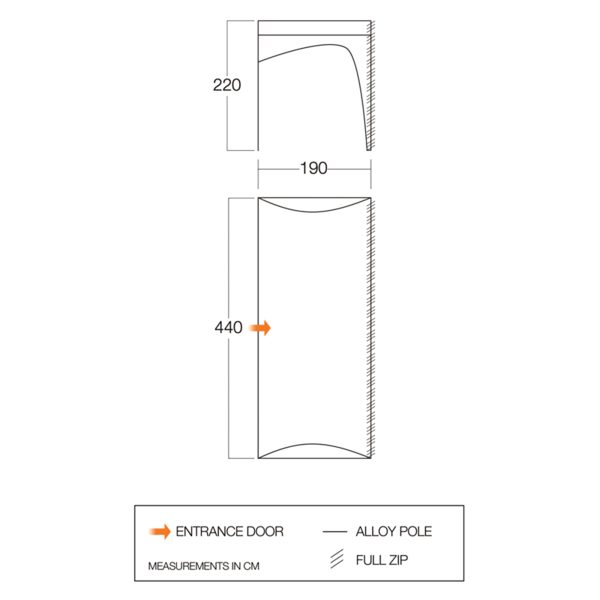 Vango Sentinel Elite Zipped Sun Canopy