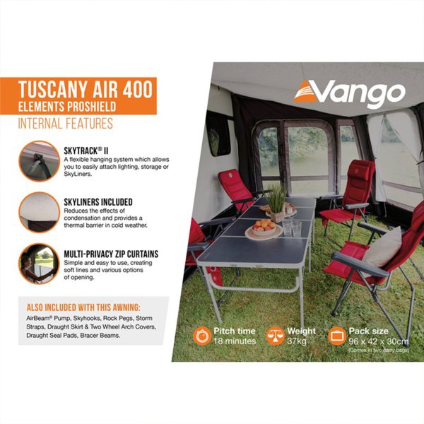 Vango Tuscany Air 400 Elements ProShield Touring Awning