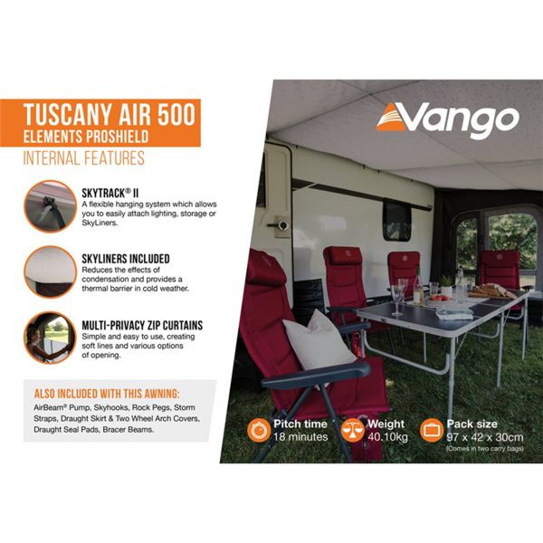 Vango Tuscany Air 500 Elements ProShield Touring Awning