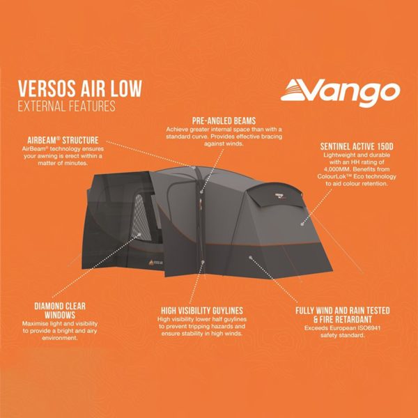 Vango Versos Air Low Touring Driveaway Awning