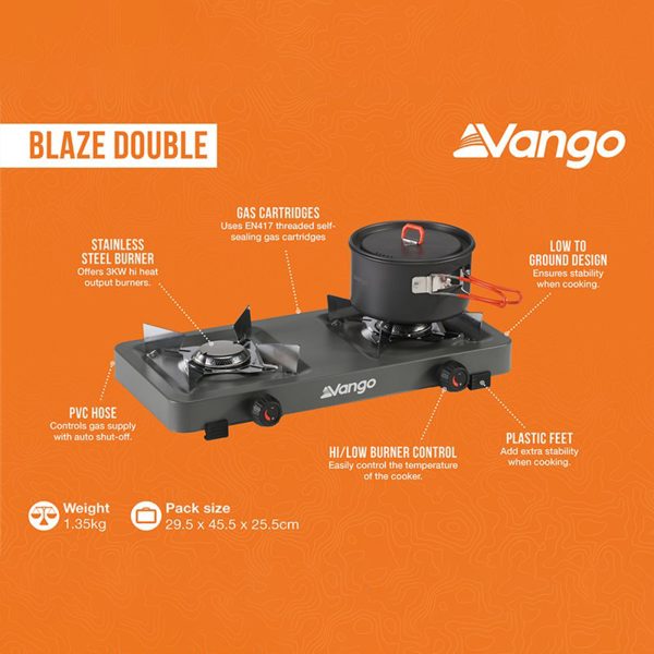 Vango Blaze Double Gas Cooker